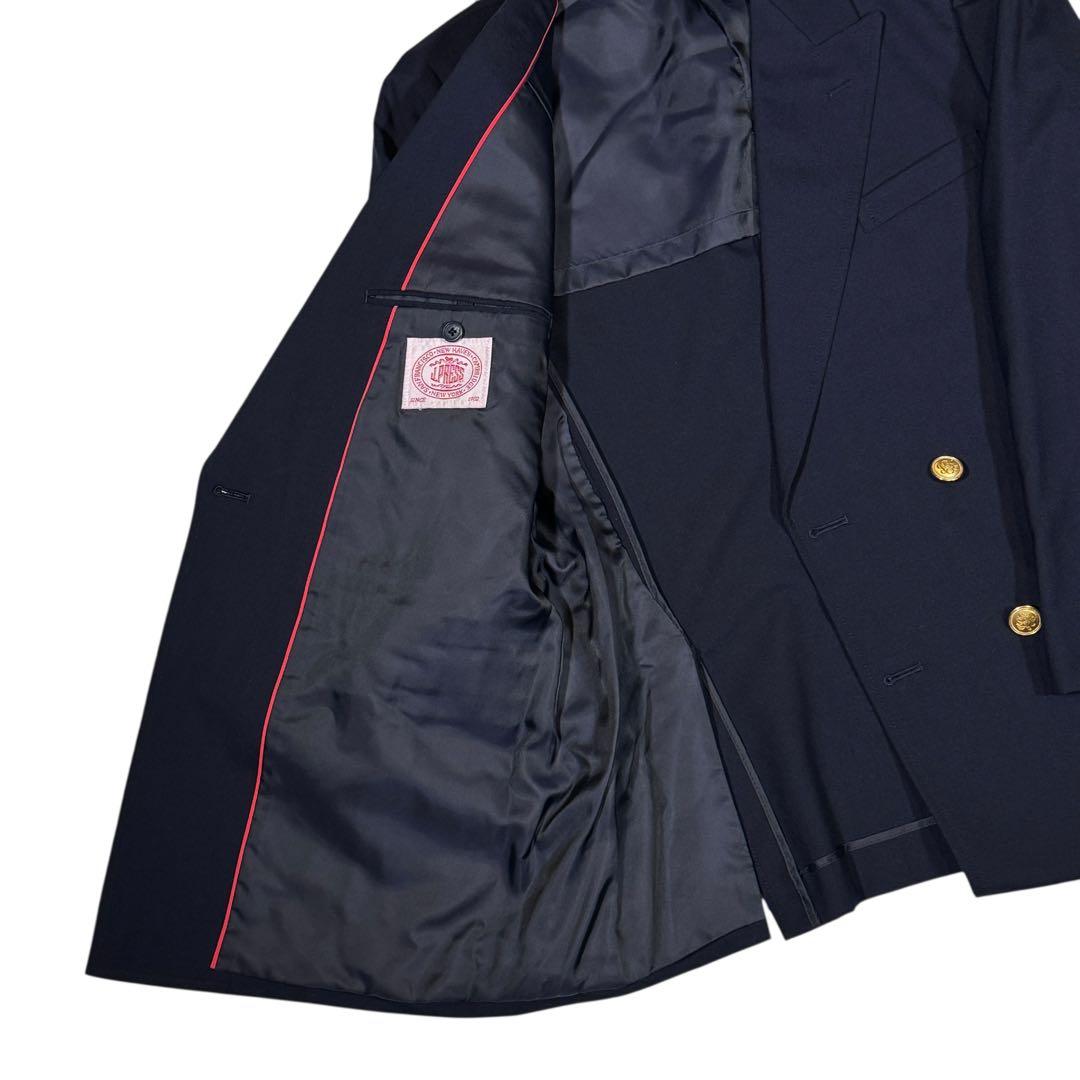 美品✨J.PRESS 紺ブレ ダブル L 金ボタン ブレザー ネイビー AB6