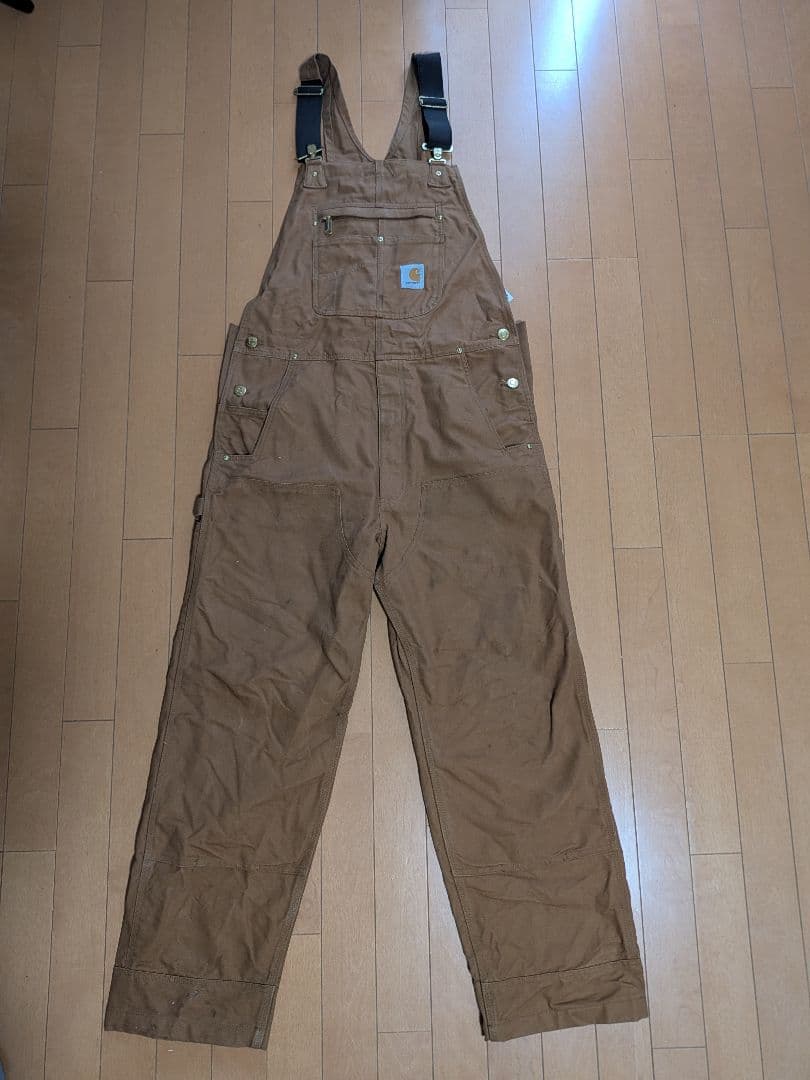 Carhartt オーバーオール 34 x 30 ブラウン