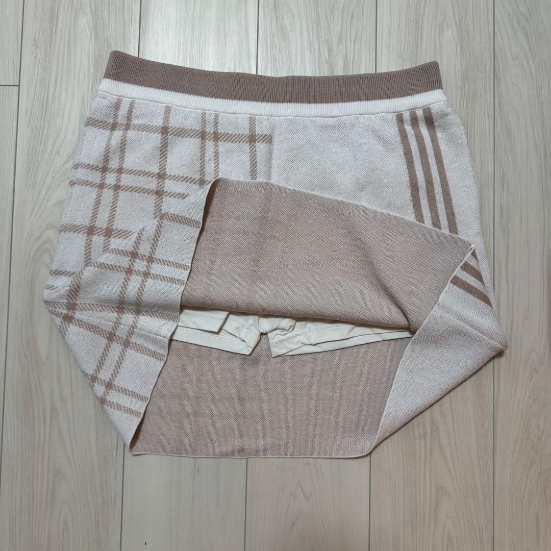 新品 セットアップ ゴルフウェア レディース セーター スカート 秋冬 ベージュ