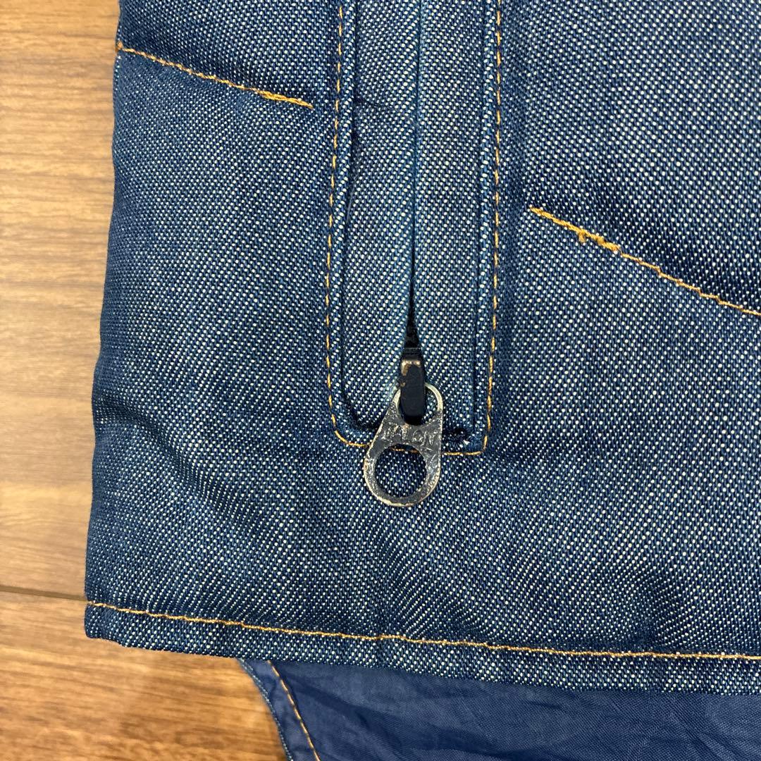 70s スキーリーバイス ビンテージ デニム ダウンベスト Lサイズ