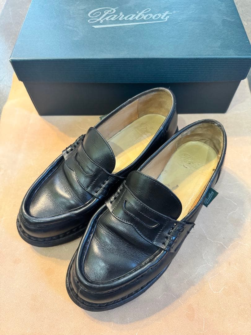 Paraboots 黒　オルセー