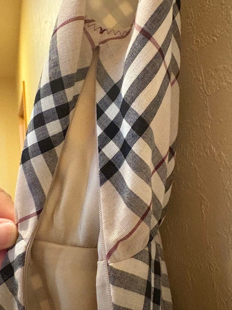 BURBERRY BLUE LABEL チェック柄ノースリーブワンピース 36