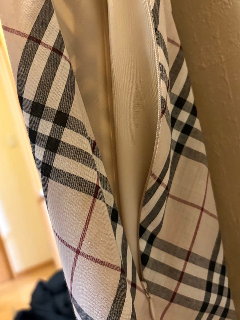 BURBERRY BLUE LABEL チェック柄ノースリーブワンピース 36