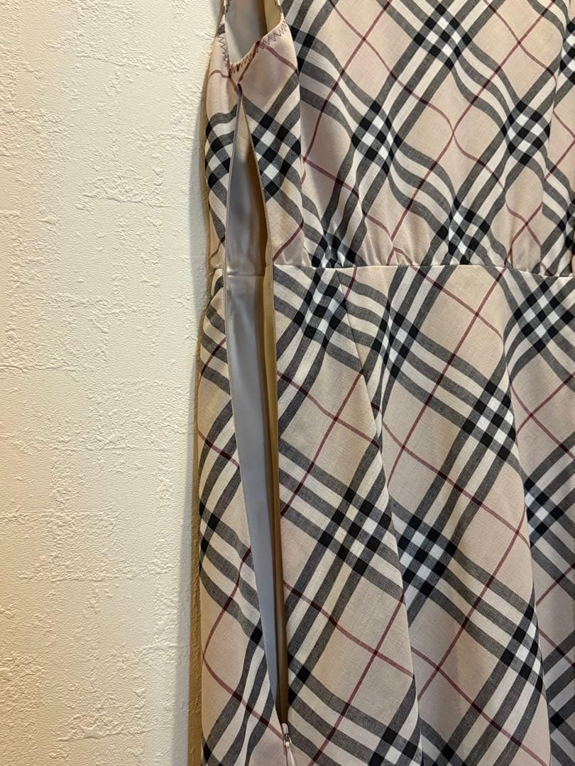 BURBERRY BLUE LABEL チェック柄ノースリーブワンピース 36
