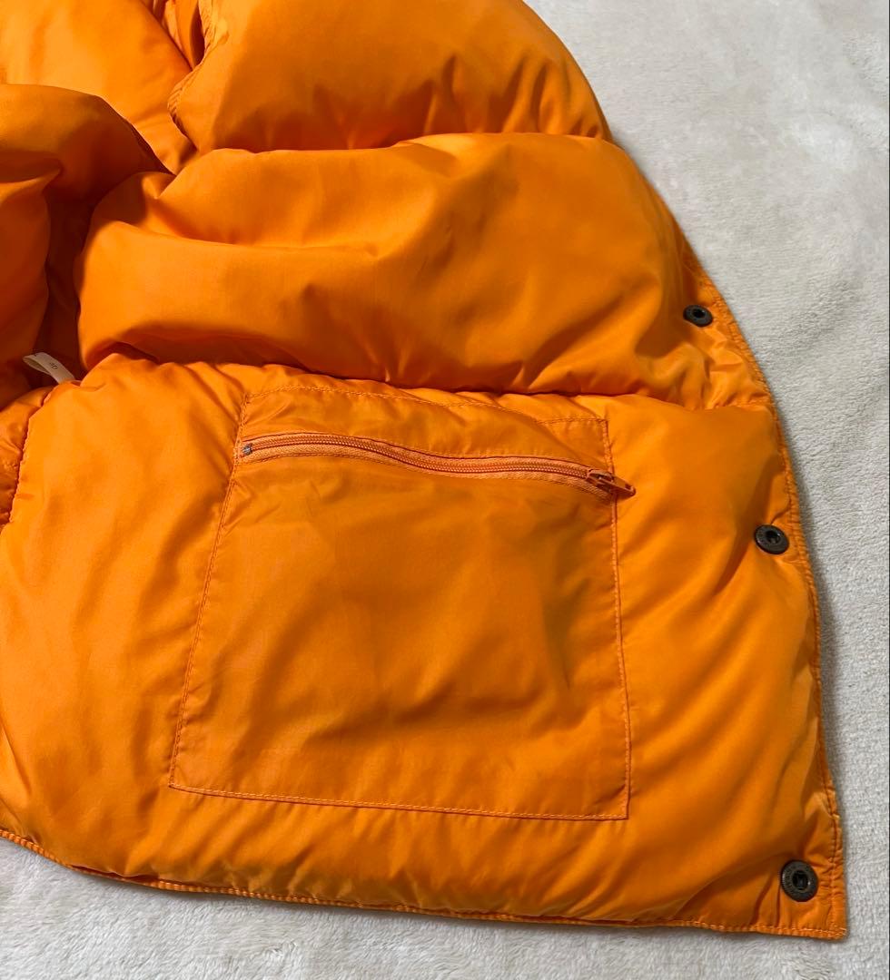 90s 人気のマンゴーオレンジ エルエルビーン ダウンベスト