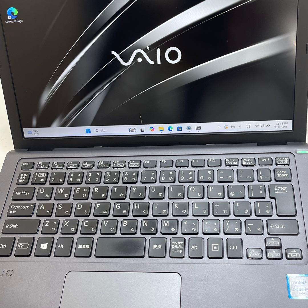 Windowsノート本体 #841 Vaio VJS111 i5-6200U 4GB office2021
