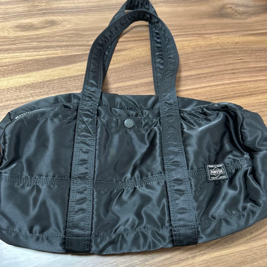 PORTER ブラック ドラムバッグ タンカー