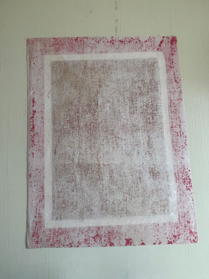 インド手描きピチャワイ画　牛と蓮の花の絵画