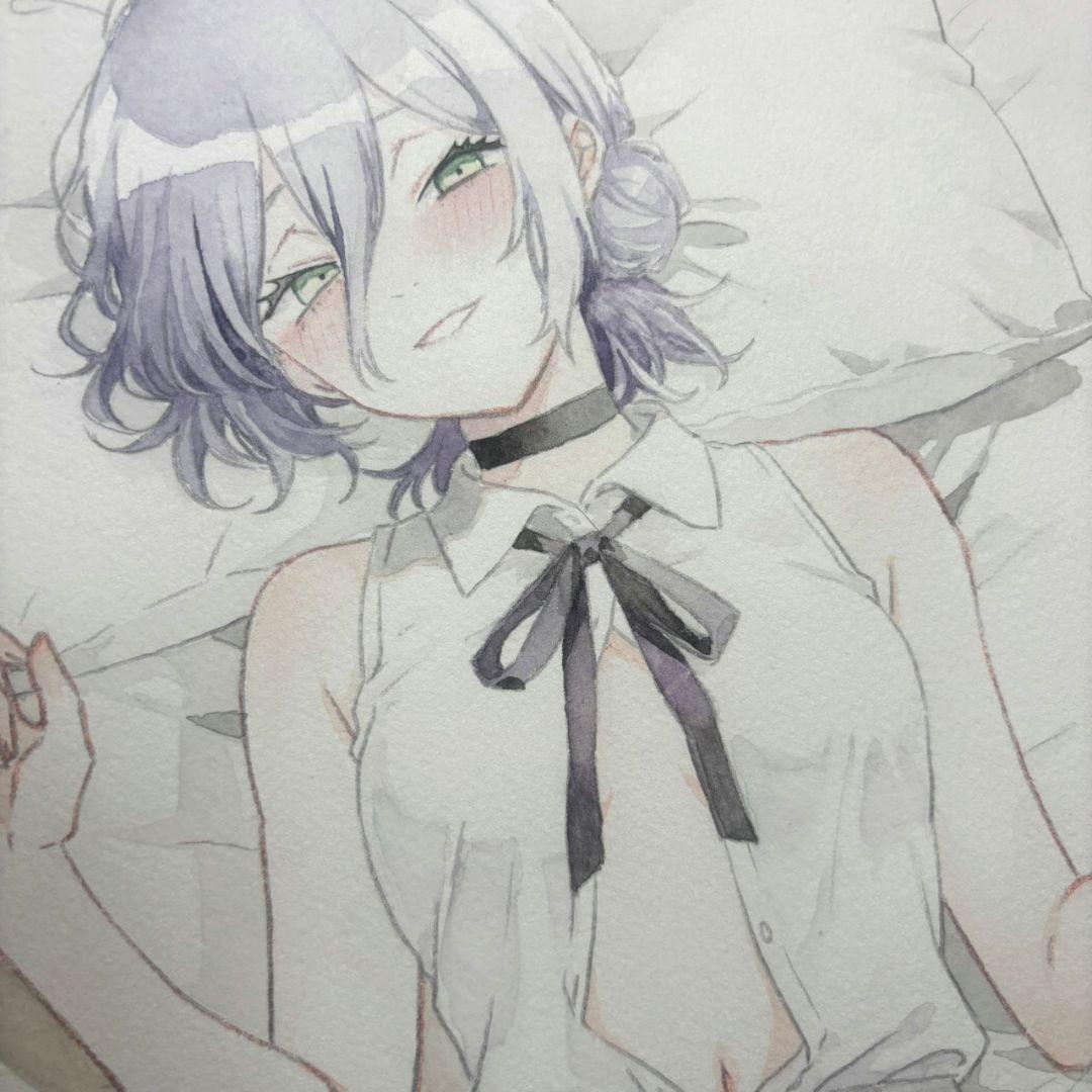 零*様 手描きイラスト　チェンソーマン　レゼ　ファンアート　Ｂ５