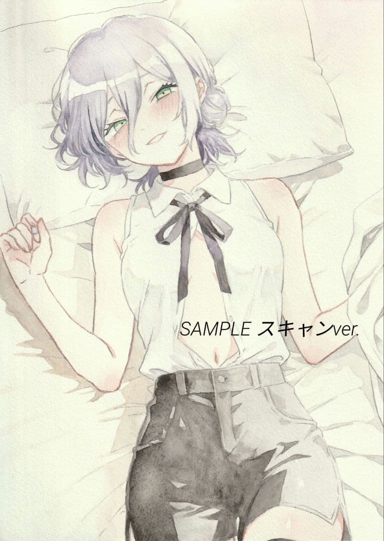 零*様 手描きイラスト　チェンソーマン　レゼ　ファンアート　Ｂ５