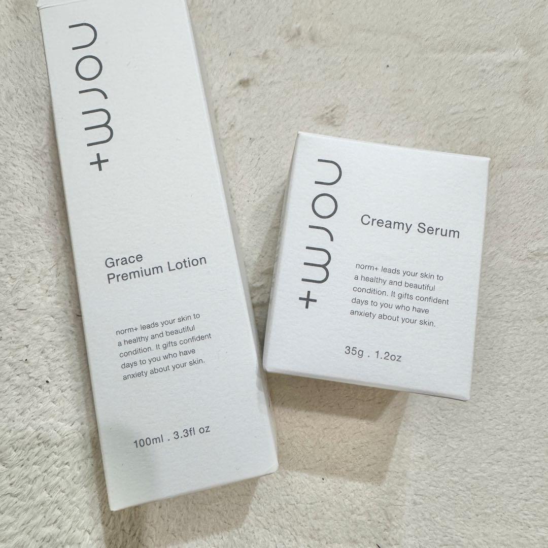 norm+ グレースプレミアムローション & クリーミーセラム　セット