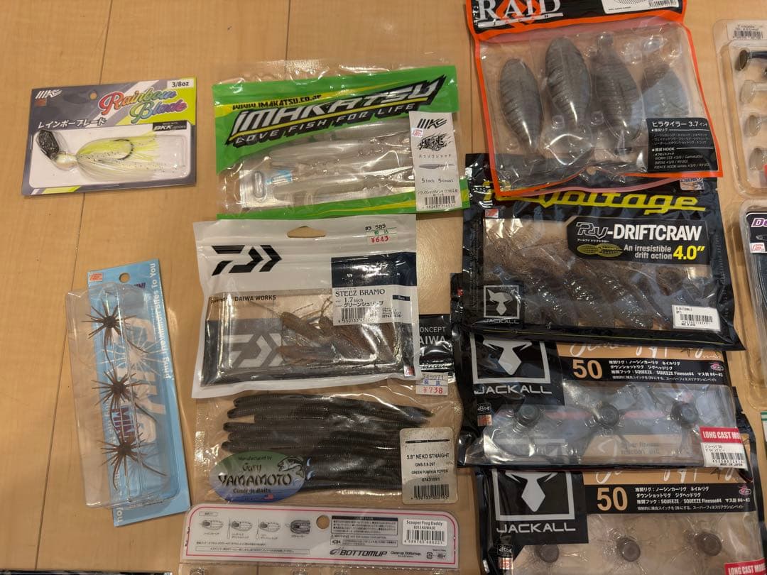 ワームセット　39点　未使用16点　開封済み23点　引退セット　バス釣り　ルアー