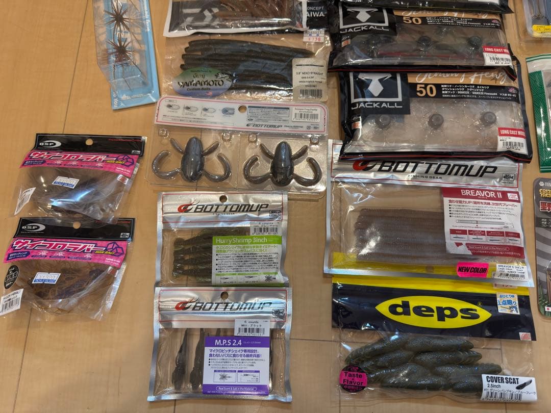 ワームセット　39点　未使用16点　開封済み23点　引退セット　バス釣り　ルアー