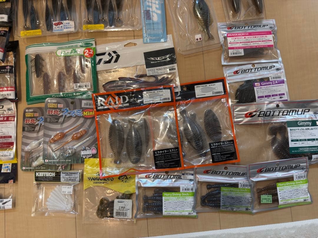 ワームセット　39点　未使用16点　開封済み23点　引退セット　バス釣り　ルアー