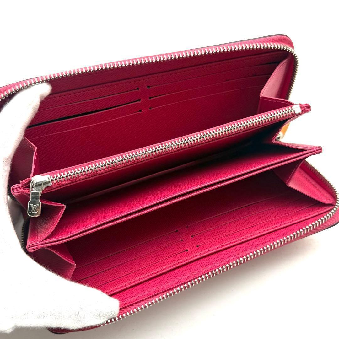 【極上美品】新型 ルイヴィトン エピ ジッピーウォレット ピンク 長財布