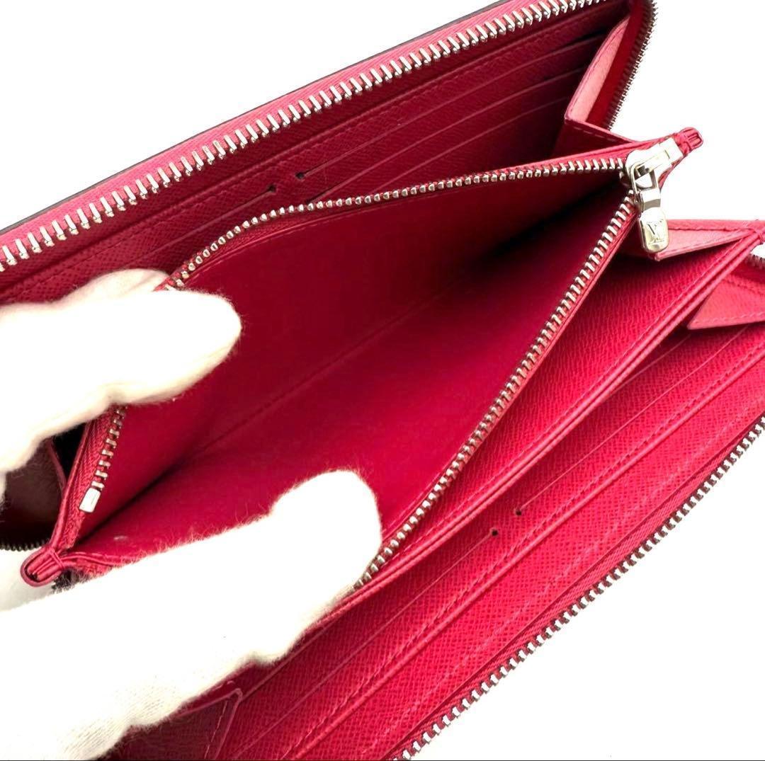 【極上美品】新型 ルイヴィトン エピ ジッピーウォレット ピンク 長財布
