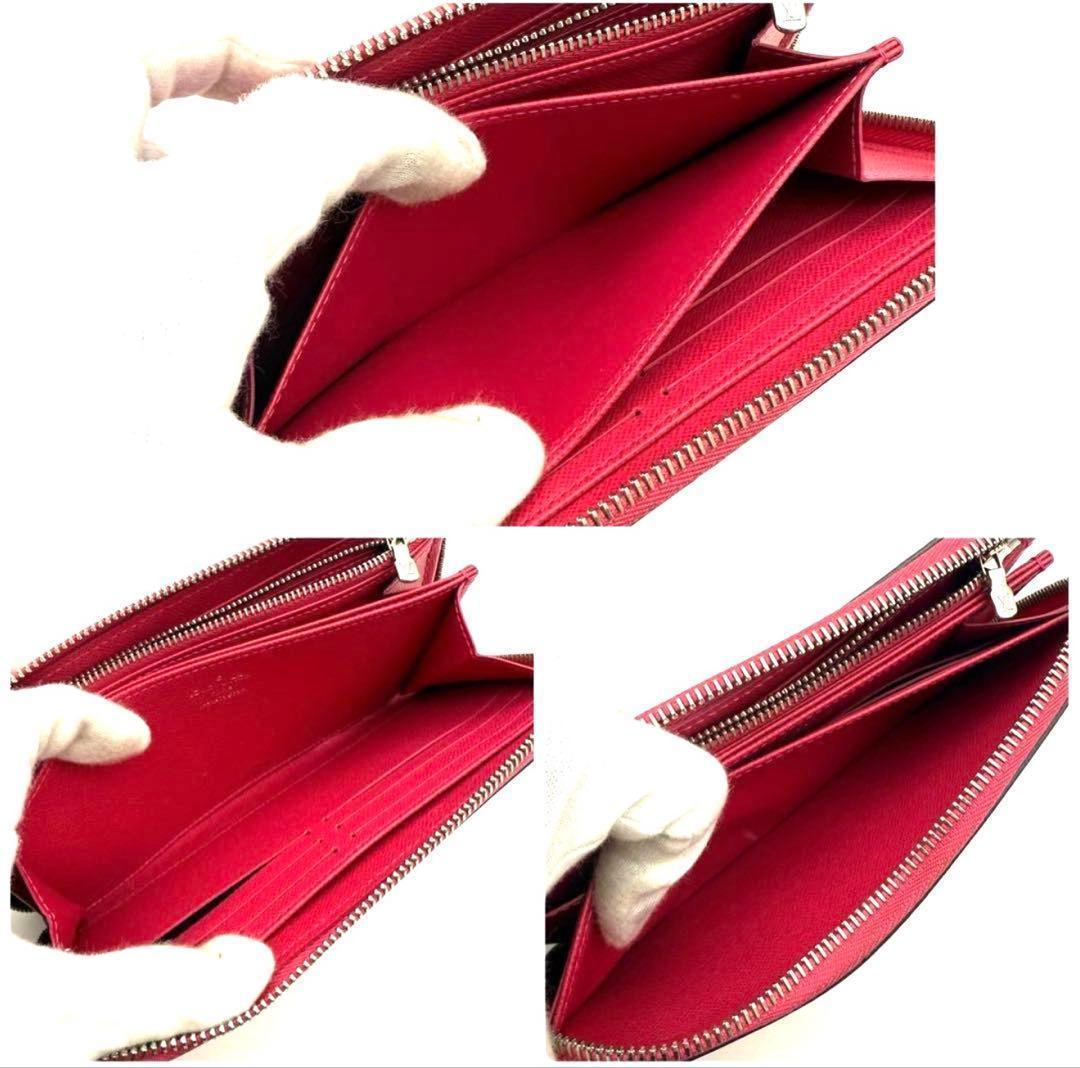 【極上美品】新型 ルイヴィトン エピ ジッピーウォレット ピンク 長財布