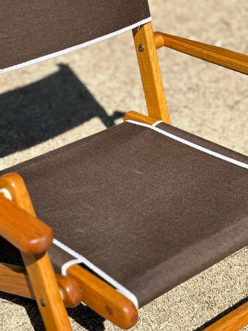 【希少】エニウェアチェア ミニ サンド チェア 折り畳み ブラウン ローチェア