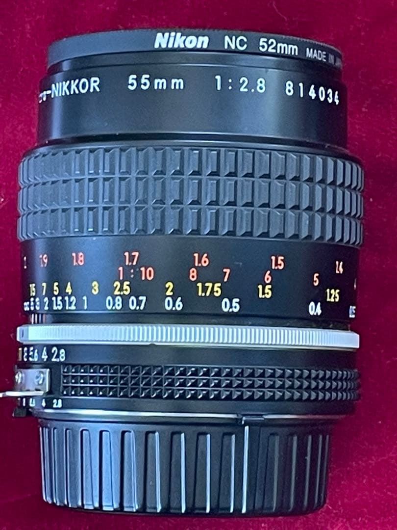 ニコンマイクロニッコールレンズ５５ミリf2.8接写リングPK13