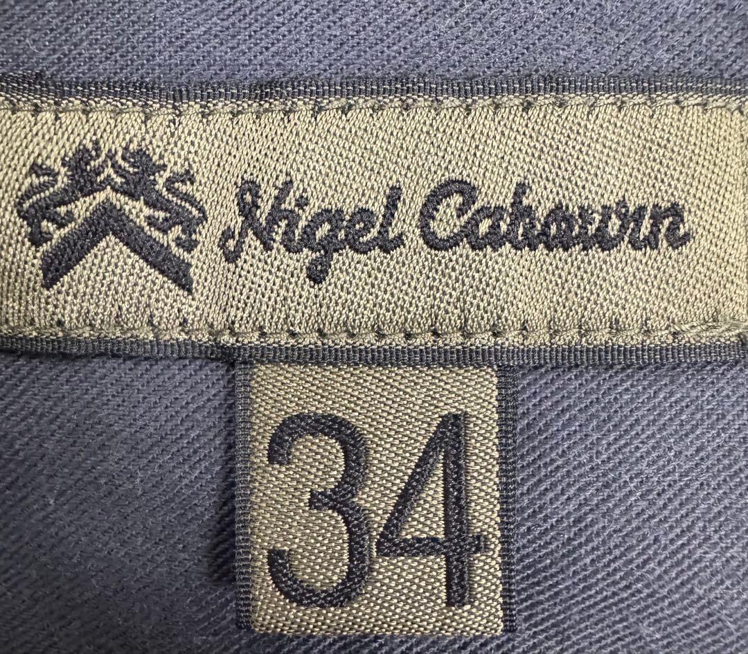 Nigel Cabourn ホスピタルパンツウェザークロス 34 ネイビー日本製