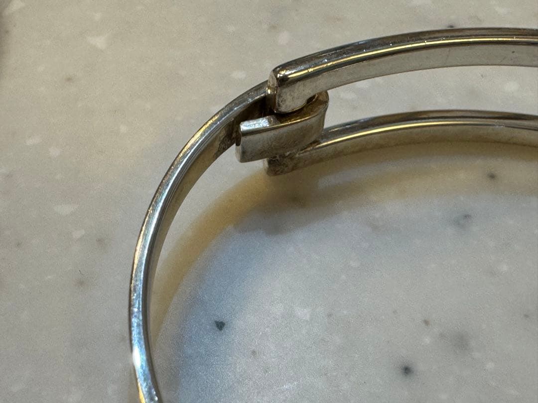 ティファニー　バングル　レクタングルオープンスクエアブレスレット