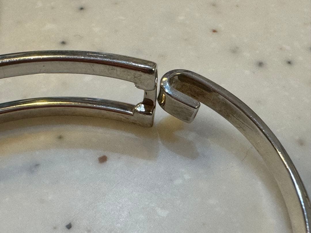 ティファニー　バングル　レクタングルオープンスクエアブレスレット