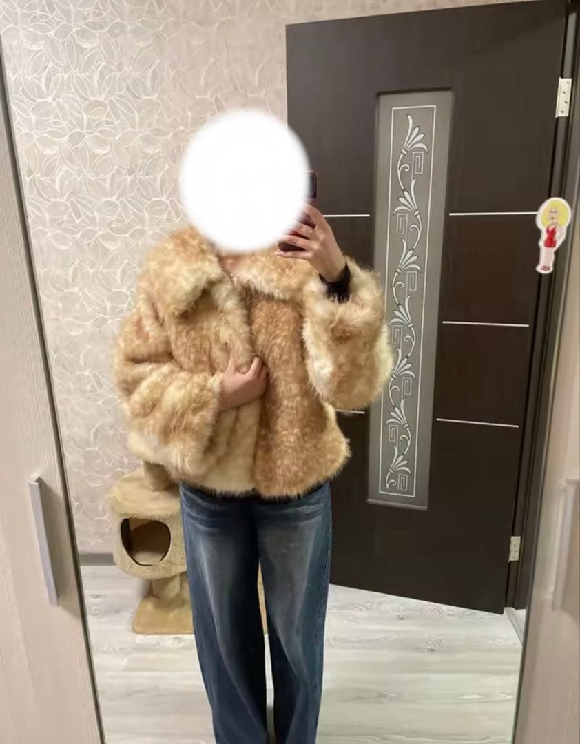 IVE レイ着用 バンビ柄 ファージャケット n.k atelier