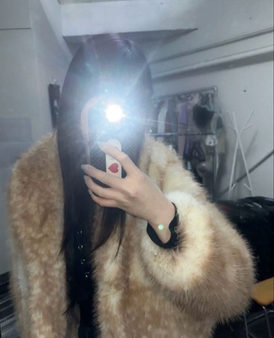 IVE レイ着用 バンビ柄 ファージャケット n.k atelier