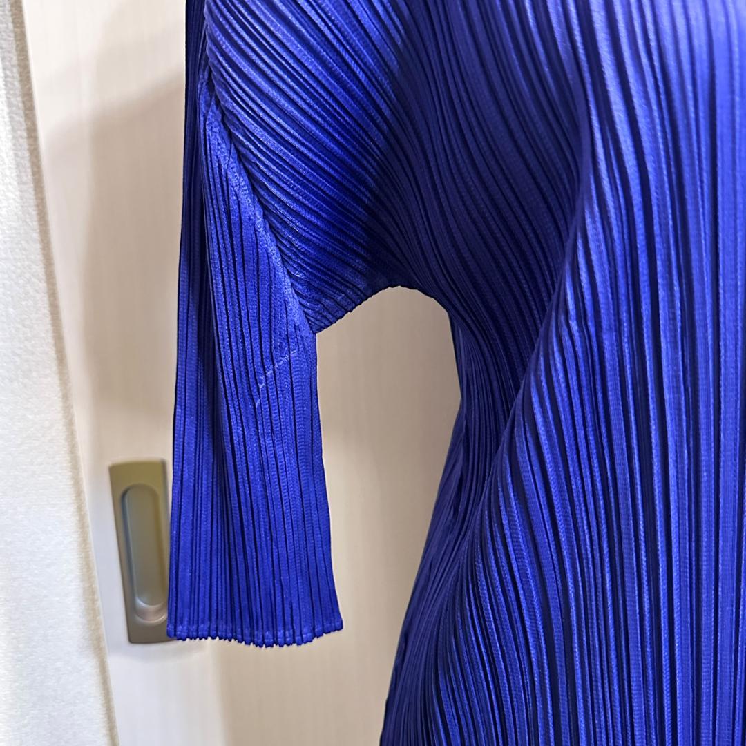 ミッコロバイカラープリーツワンピース（紫・黒）