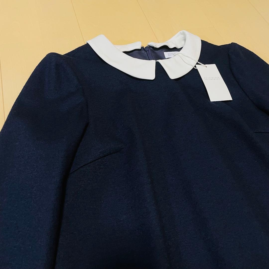 【アイス大好き】マッキントッシュフィロソフィー　ウールワンピース 38