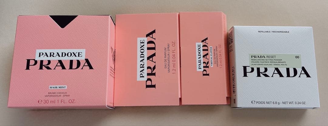 プラダビューティ リセット セッティング パウダー　パラドックスヘアミスト