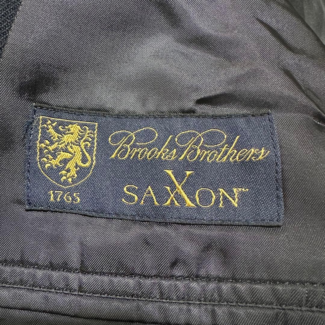 38(M)美品✨サクソン　ブルックスブラザーズ　紺ブレザー　金ボタン　テーラード