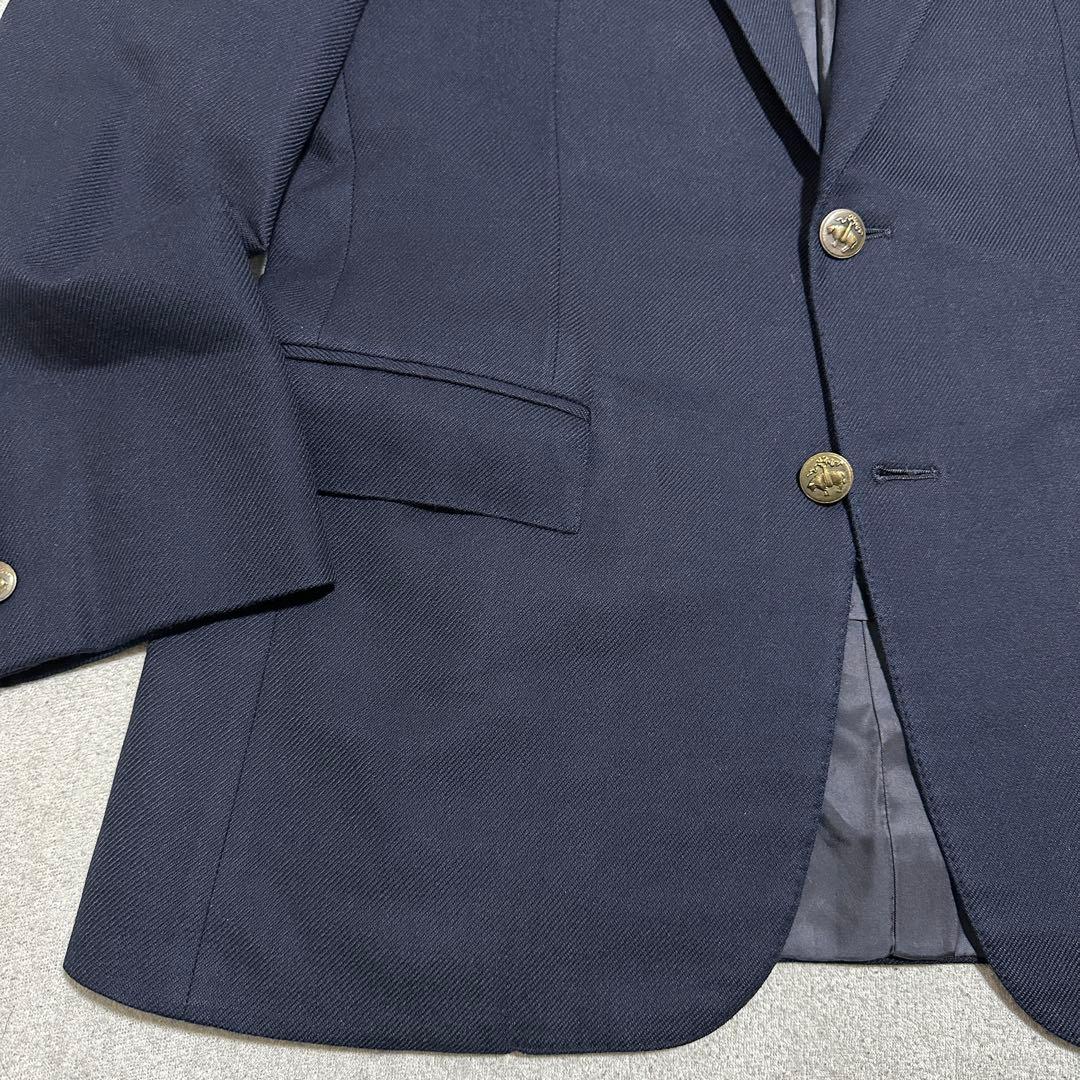 38(M)美品✨サクソン　ブルックスブラザーズ　紺ブレザー　金ボタン　テーラード