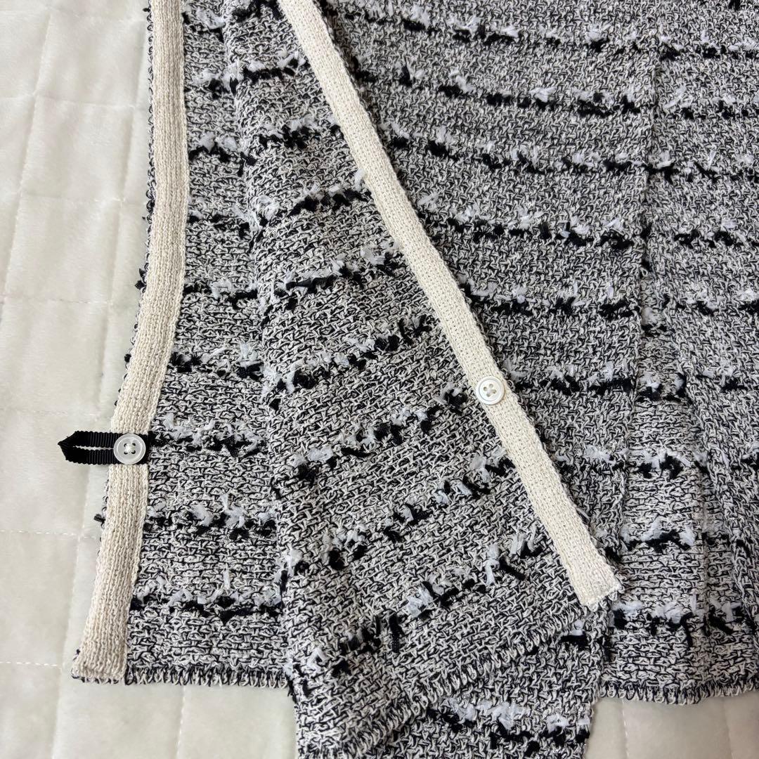 新品！今期！BEARDSLEY ビアズリー ツイードニットポンチョ