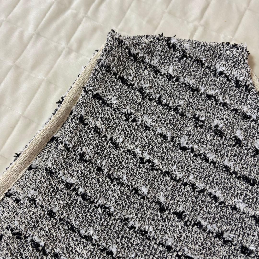 新品！今期！BEARDSLEY ビアズリー ツイードニットポンチョ