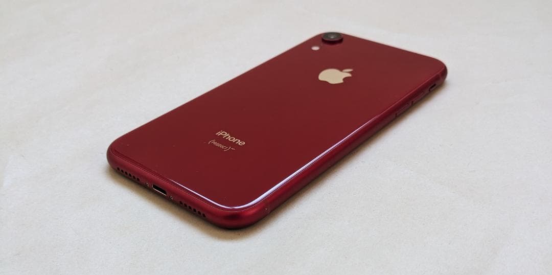 iPhone XR 128GB 80% SIMフリー 格安SIM使用可能 顔認証