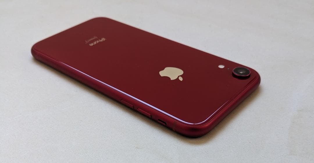 iPhone XR 128GB 80% SIMフリー 格安SIM使用可能 顔認証
