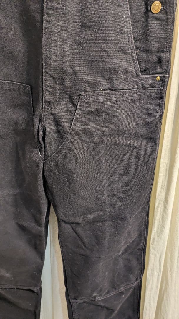 Carhartt ダブルニー ダックオーバーオール Black