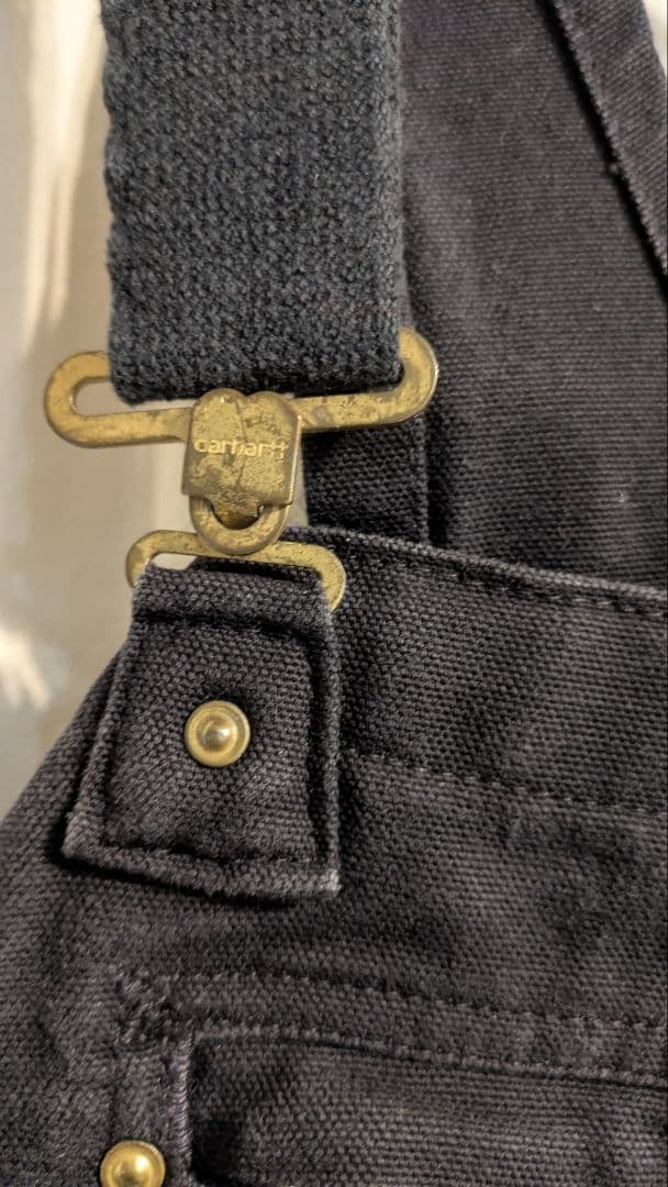 Carhartt ダブルニー ダックオーバーオール Black