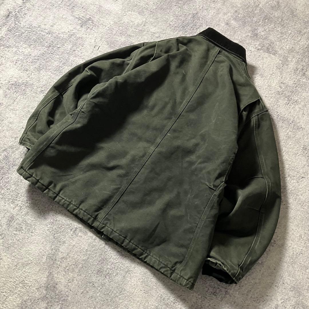 Carharttカーハート00sトラディショナルジャケットダック地裏モスグリーン