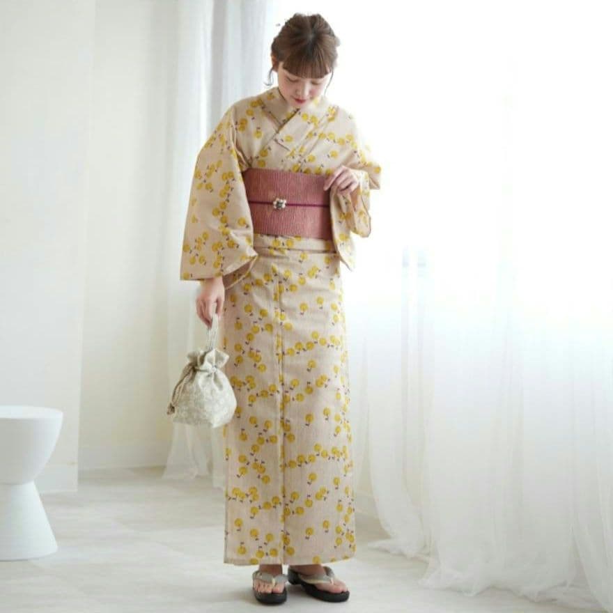 Utatane×アデリアレトロ 新品 浴衣セット(帯・下駄) フリーサイズ