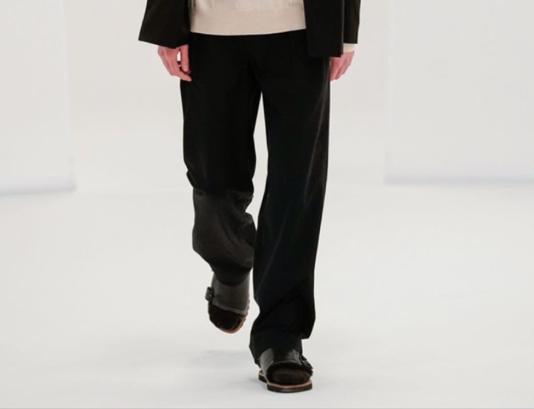 パンツ SUPER FINE WOOL COTTON TWILL SL ACKS