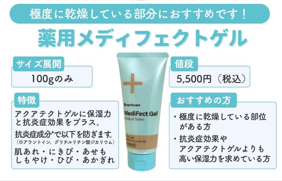 薬用メディフェクトゲルx2 お試し付き 新品未開封