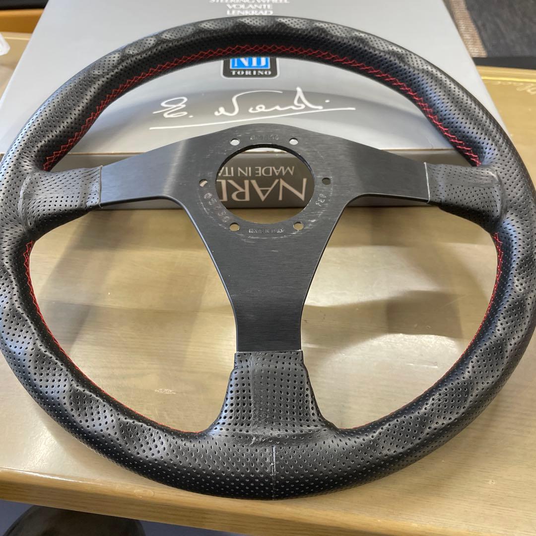 NARDI ステアリングホイール ブラック/レッド