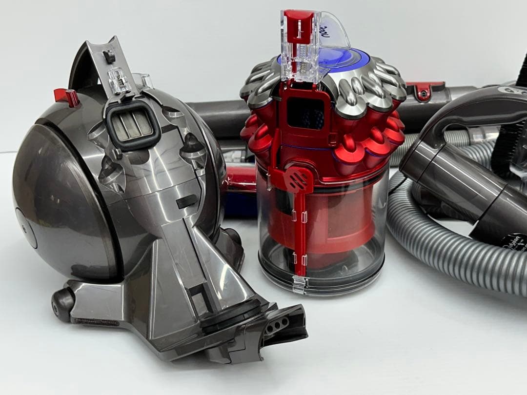 赤　レッド　美品　動作保証品　中古　ダイソン　Dyson CY25 掃除機　綺麗