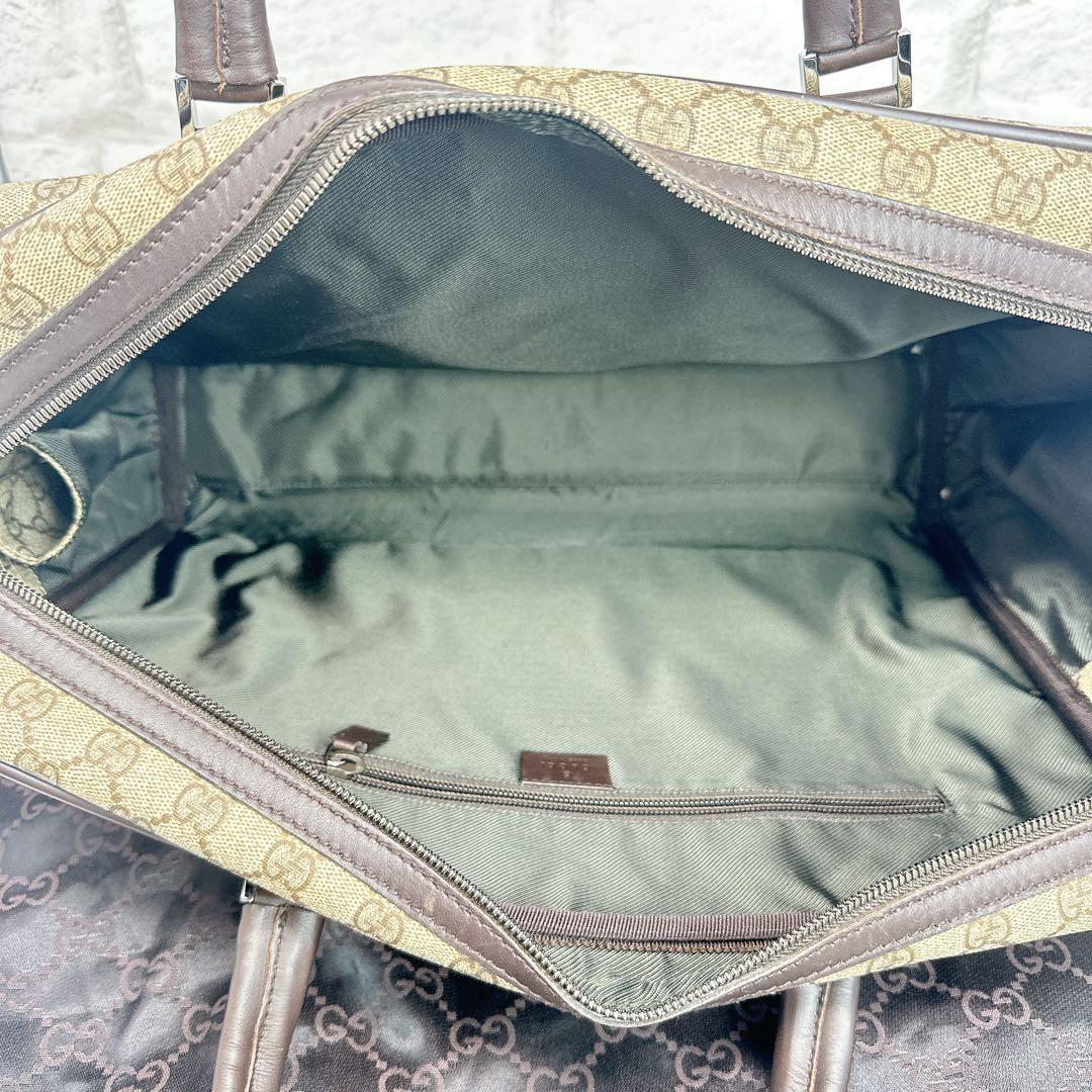 GUCCI グッチ　ハンドバッグ ビジネスバッグ ロゴ GGスプリーム　PVC