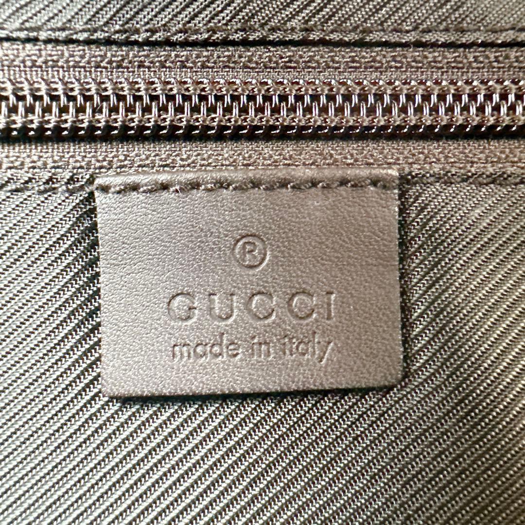 GUCCI グッチ　ハンドバッグ ビジネスバッグ ロゴ GGスプリーム　PVC