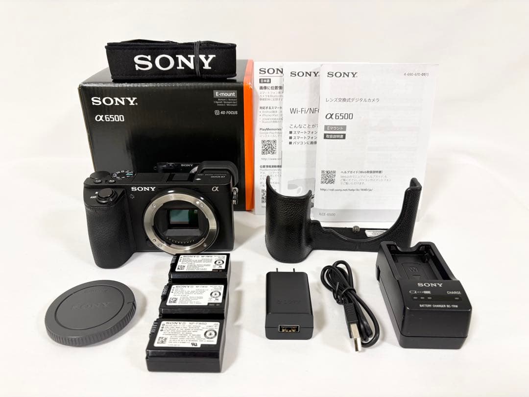 美品 ◆元箱付き◆ ソニー SONY α6500 シャッター回数:13,547回