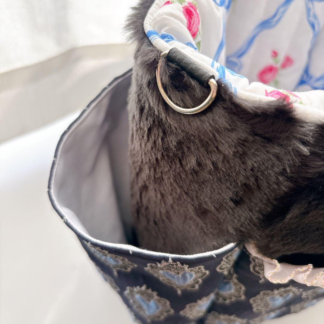 牡*格様 コヤンイサムチョン　バック　クラウディちゃん 艶ハート　ネイビー