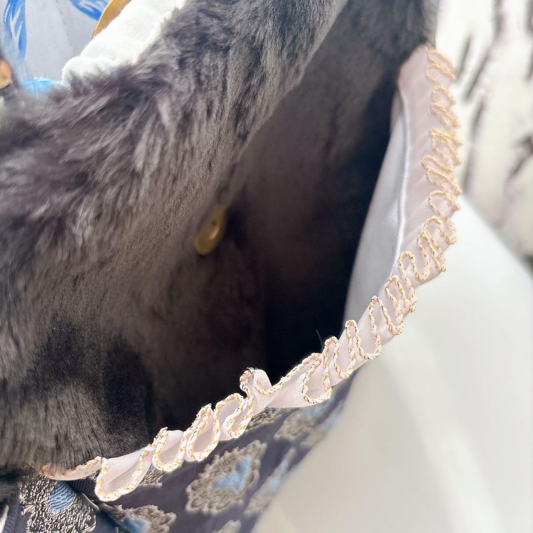 牡*格様 コヤンイサムチョン　バック　クラウディちゃん 艶ハート　ネイビー